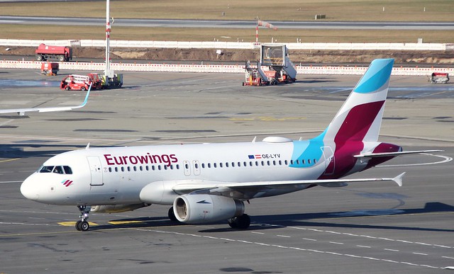 Eurowings Europa, OE-LYV, MSN 5043, Airbus A 319-132, 16.02.2019, HAM-EDDH, Hamburg