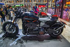 Harley-Davidson motorbike at the 35th Thailand International Motor Expo at IMPACT Challenger hall in Muang Thong Thani, Nonthaburi