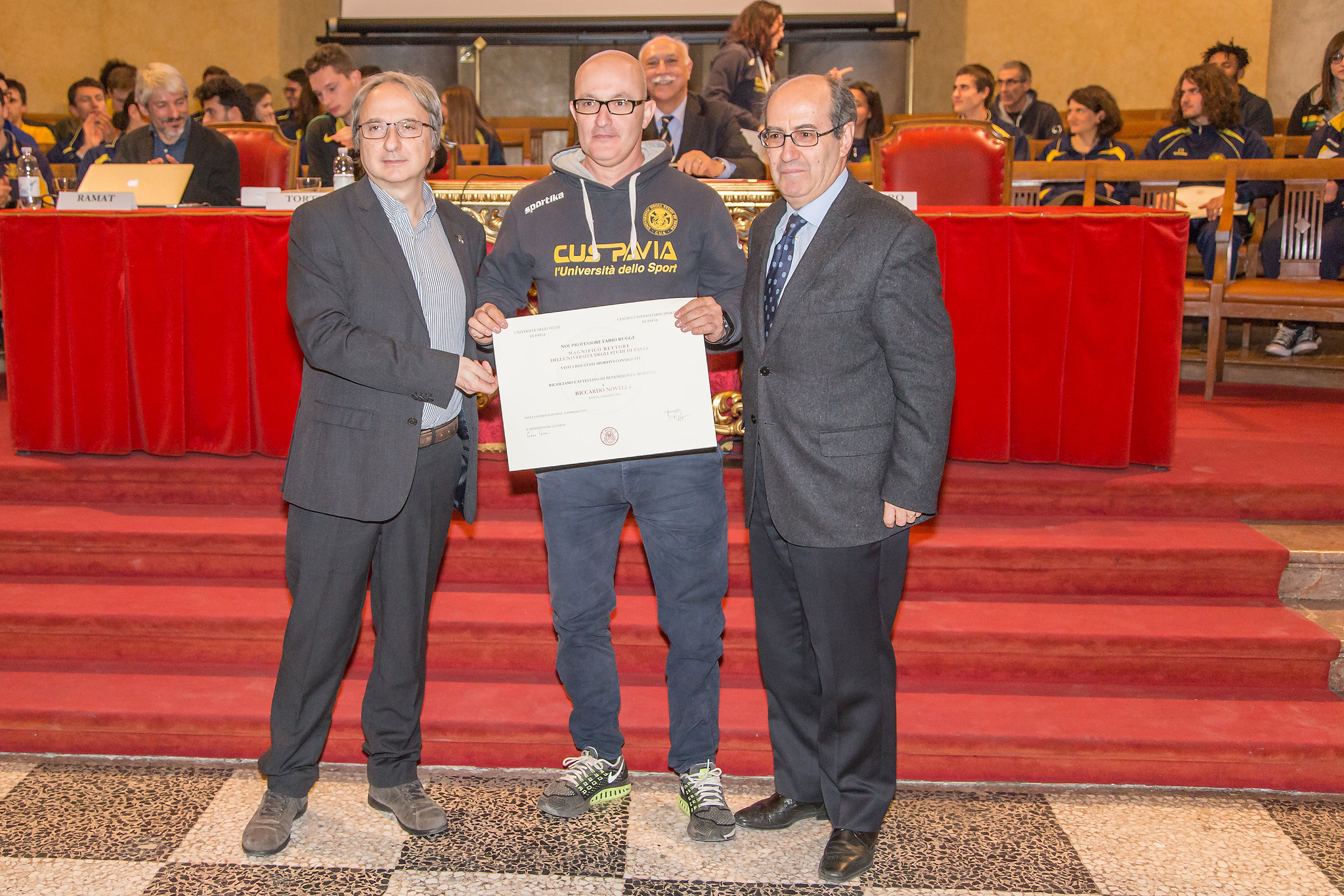 Filippo Tortu inaugura l’anno sportivo dell’Università di Pavia