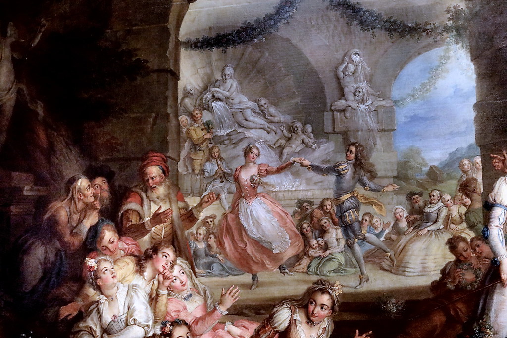 IMG_3870H Charles Coypel. 1694-1752 Paris.  Roland apprend par les bergers la perfidie d'Angélique.  Roland learns from the shepherds the treachery of Angélique. 1733 Nantes Musée d'Arts.