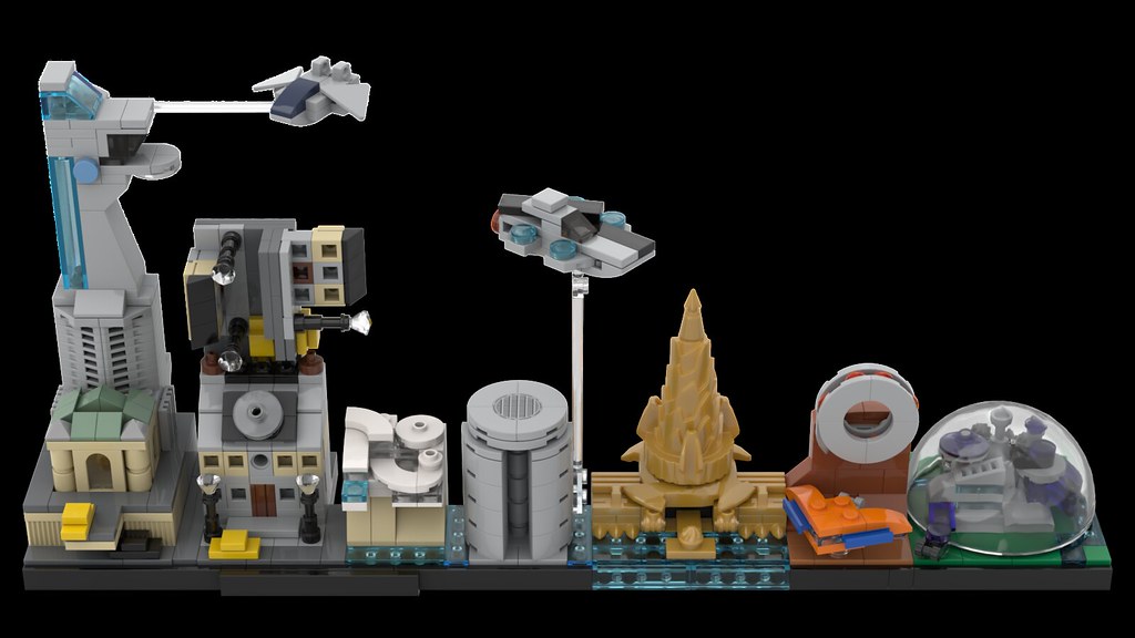 LEGO Avengers Skyline Architecture MOC 01