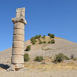 The column with the dexiosis relief, Karakuş Tumulus, Kingdom of Commage, Turkey