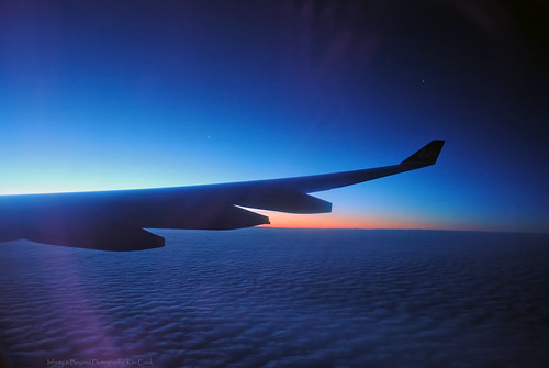 atlantic flight aircraft wing a330 jupiter venus clouds window seat view