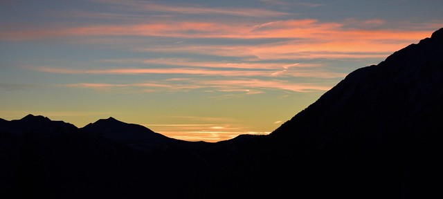Coucher de soleil sur le Mont Joli depuis Chamonix - Sunset on Mont Joli