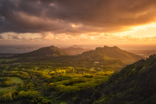 hawaii oahu landscape sunrise panoramic lookout variotessartfe41635
