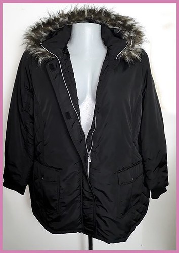 5XL-es 56-os szőrmegalléros steppelt téli kabát! ☔️😊☔️ Me… | Flickr