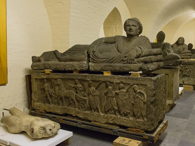 Peperino Etruscan Sarcophagus - I