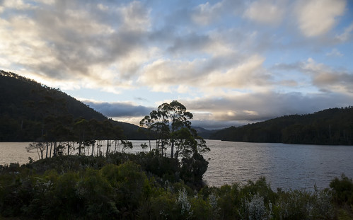tullah lakerosebery westcoast tasmania lake sky sunset water clouds canon 5d sigma 2470mm