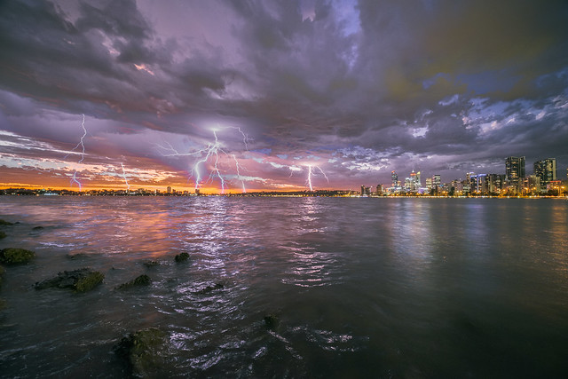 Perth Thunder Sunset