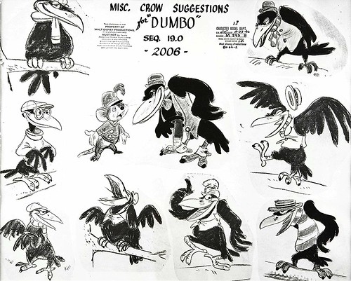 Dumbo - 1941 - Sketches - Crow - 2