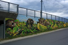 Graffiti - Le viaduc de Cery - Fleur-de-Lys, à Prilly