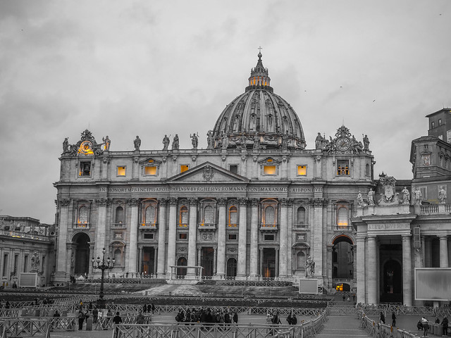 some light at St. Peter's Basilica
