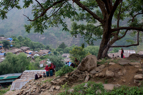 people townscape tree laprakvdc gorkhadistrict nepal