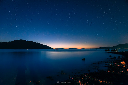 panguipulli regióndelosríos chile cl kiltro water licanray calafquén lake night stars longexposure blue sunset landscape agua paisaje lago cielo