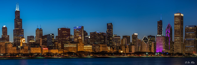 Blue hour of Chicago