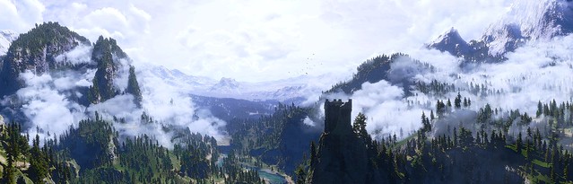 Panoramic View from the Kaer Morhen keep