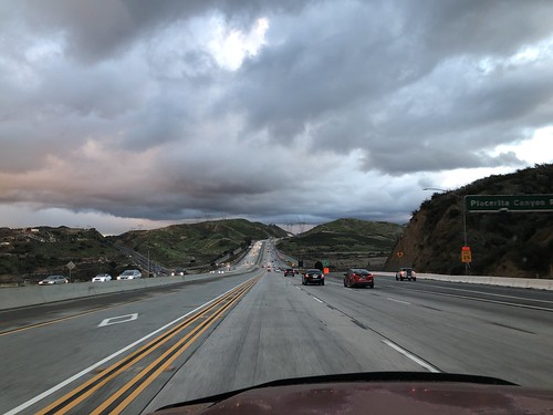 traffic highway santaclarita sunset driving highway14 rain nature clouds freeway