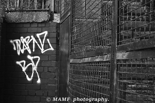 Metal graffiti - Water lane in Leeds 11.