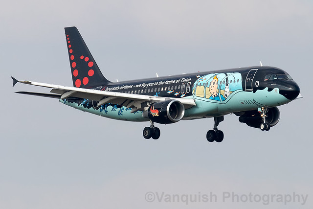 OO-SNB Brussels Airlines Tin Tin A320 London Heathrow Airport