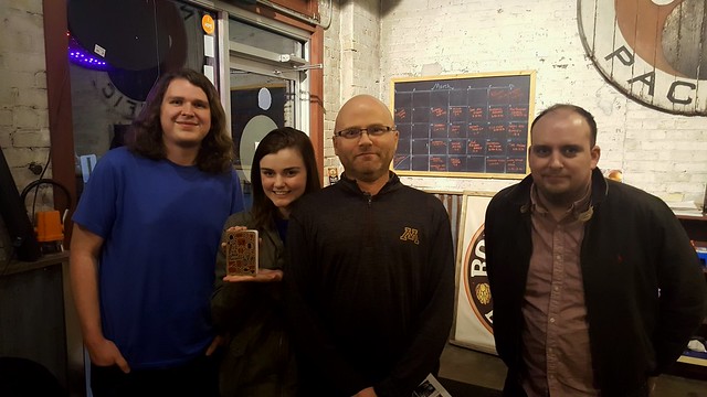 Wednesday, March 20th at Roundhouse Brewery - Third Place: Team 5 (44.5 Pts)