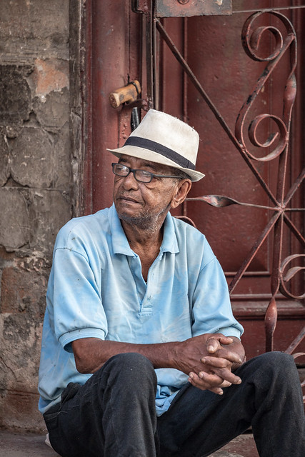 Havana Styled Man with Hands Together