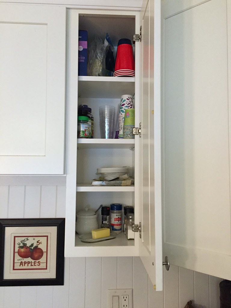 organized kitchen cabinet