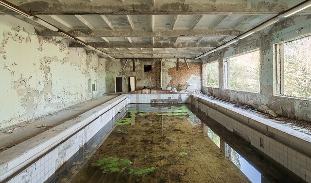Abandoned ghost town