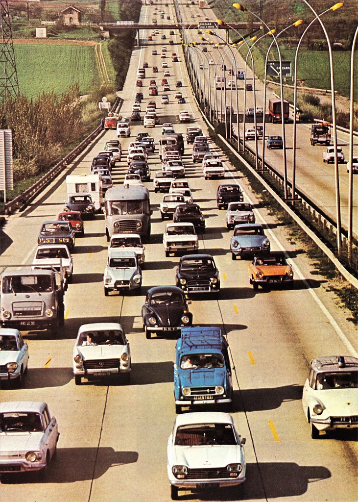 Postcard Autoroute du Sud Années 70a