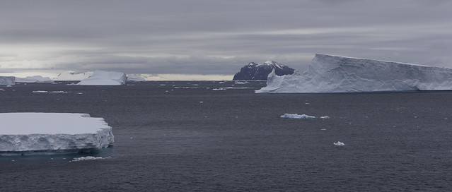 Icebergs and Rosamel Island