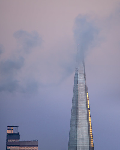 london shard sunrise hdr dri skyscraper clouds movement architecture
