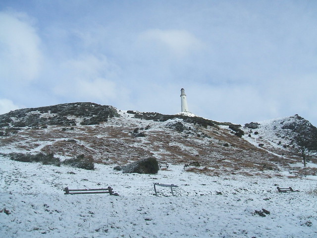 Hoad Hill Ulverston in winter.