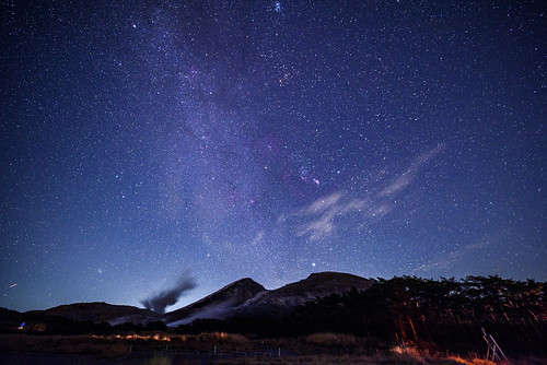 nikond810a karakunidake mtio volcano longexposure 星景 火山 韓国岳 硫黄山 霧島 star stars kirishima