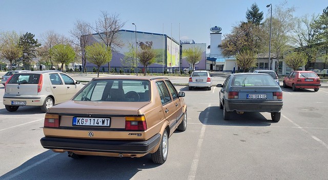 2006 Zastava 10, 1987 Volkswagen Jetta Cat, 1989 Renault 19 GTS and 1985 Volkswagen Golf II
