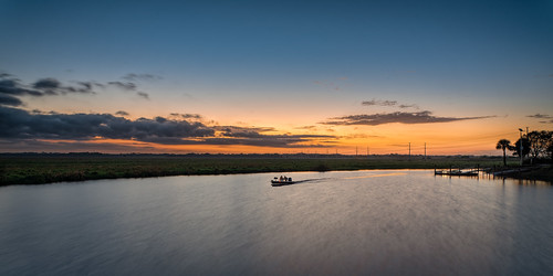 usa sunrise riverscape dawn ©edrosack panorama powerlines clear dock multipleexposure cloud landscape centralflorida sky boat florida fishingboat cocoa waterscape cloudy us