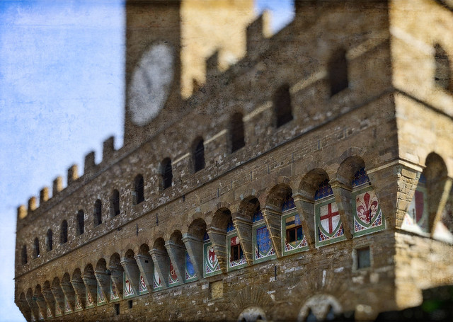 Coats of arms on the Palazzo Vecchio