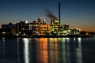 Chemical Plant sunset