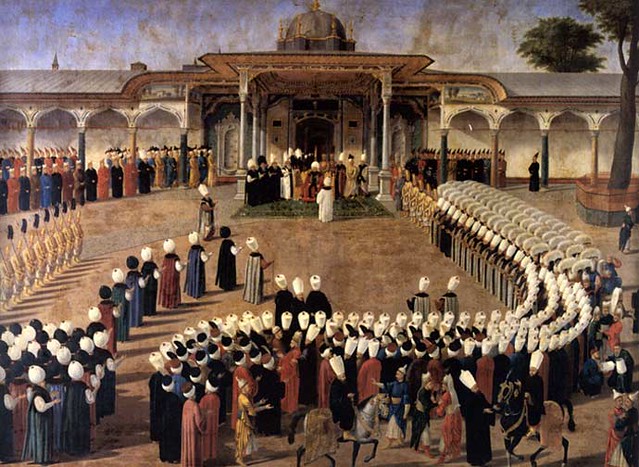 Selim III holding audience at the gate of Felicity
