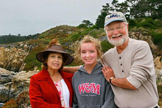 Cheri, Sydney & me in Point Lobos Park - Carmel, California