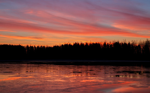 3246 by Mikael Laaksonen Photography, sea water ice sunrise cloud