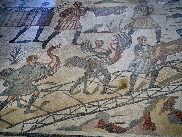 Romans with large birds