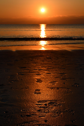 enoshima view sunrise sea beach landscape foot stamp sun sunset