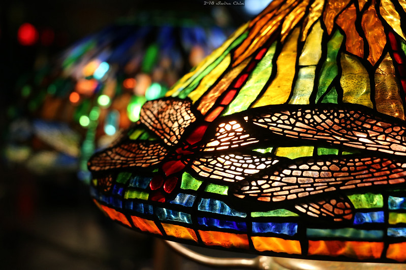 Lámparas de vitral de Tiffany