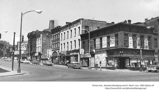 Clinton ave between Broadway and N. Pearl  1963
