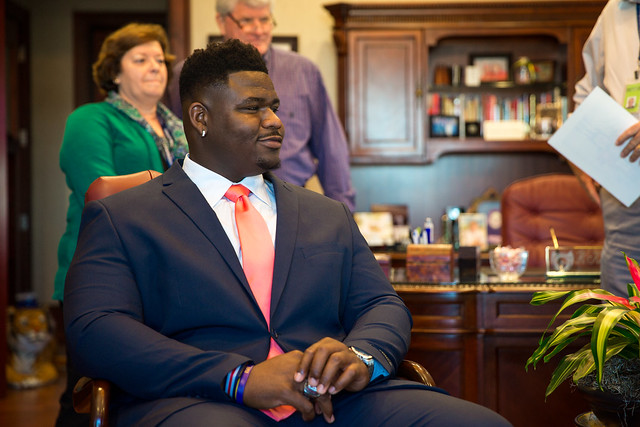 Trevon Sanders honored as Mayor for the Day