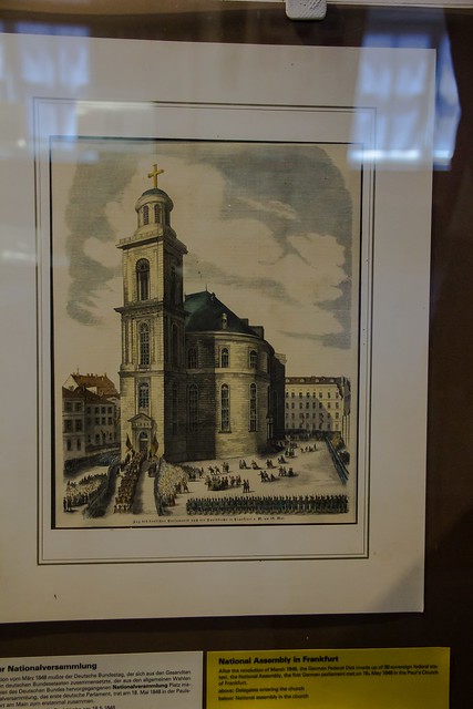 Einzug der ersten gewählten Parlamentarier am 18. Mai 1848 in die Frankfurter Paulskirche
