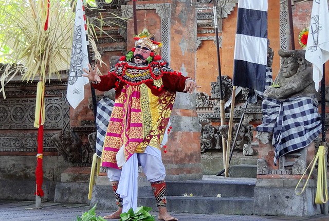 acteur traditionnel balinais; Bali island, Indonésie