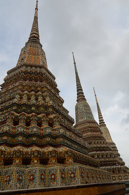 The chortens with needle-like spires contain the ashes of some erstwhile kings