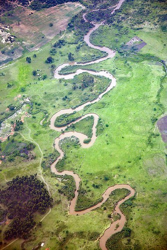 eastafrica tanzania africanlandscapes littleruahariver iringa aerialphotos flights flying rivers meanders africa