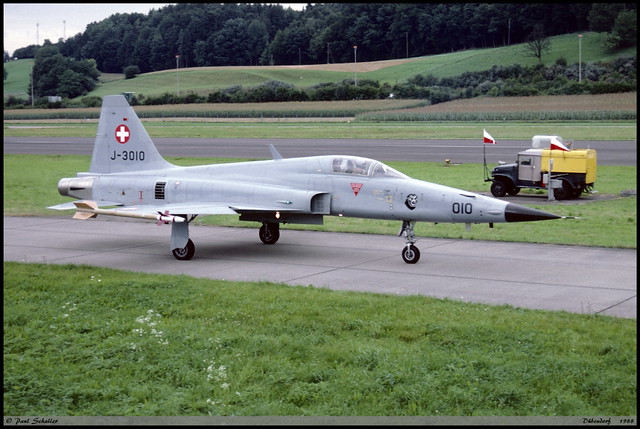 F5 E J-3010 Fliegerstaffel18 Dübendorf aout 1988
