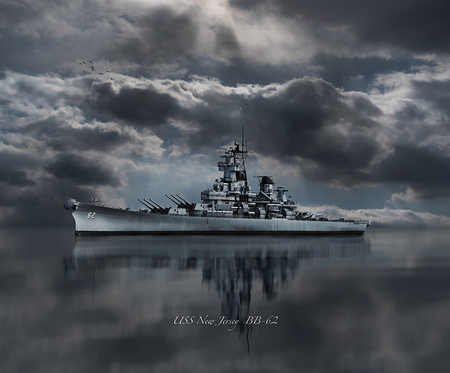 *USS New Jersey BB-62 rs-2555